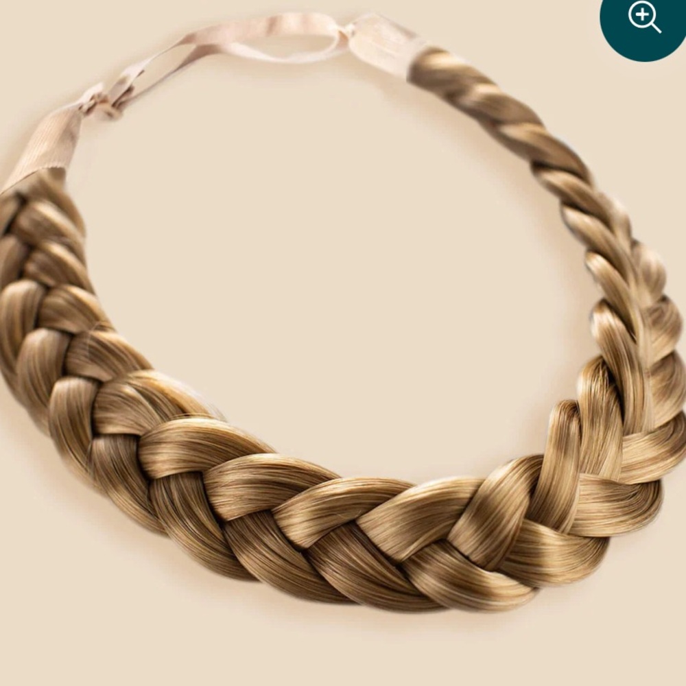 Madison Braids-LULU TWO STRAND-BRAIDED HEADBAND-Color Dirty Blonde
